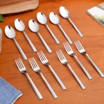 Nestasia Stainless Steel Cutlery Set of 12 (18cm Each)