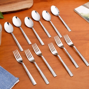 Nestasia Stainless Steel Cutlery Set of 12 (18cm Each)