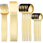 Trifecta 24-Piece Silverware Set, Stainless Steel Flatware Set
