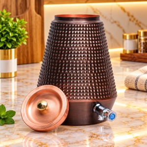 Copper Water Dispenser Decorative Beverage Container